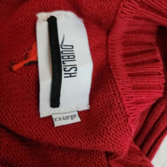 Publish The Lorenz Cardigan Sweater Red White Men's XXL V-Neck Cotton Classic - Picture 8 of 10